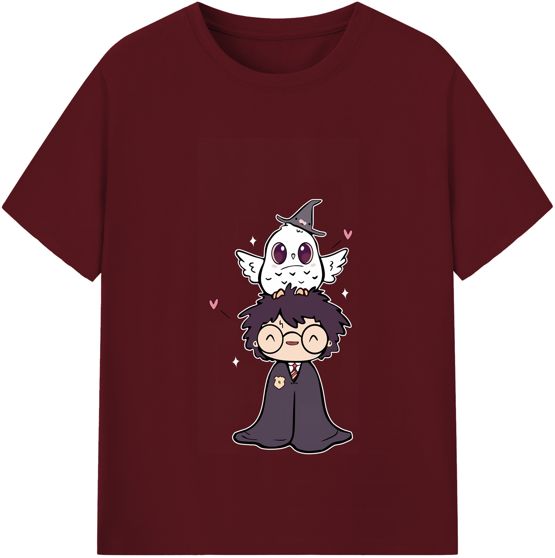 （画像用） Harry Potter ハリー・ポッターシリーズ 綿100％半袖Tシャツ（フロントプリント）